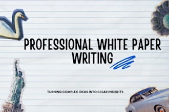 write and design professional, informative and authoritative white paper