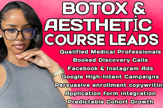 botox course marketing aesthetic training lead course enrollment ad med training