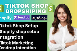 setup tiktok dropshipping shop integration via zendrop boba autods aliexpress cj