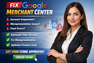 fix google merchant center suspension misrepresentation and product feed errors