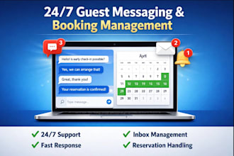 handle guest messaging, inbox management, booking and reservation management