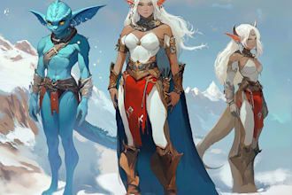character concept art and character design