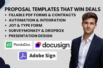 design professional pandadoc, docusign adobe sign templates with automation