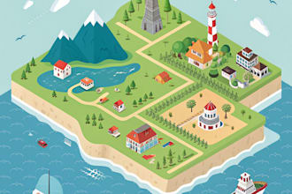 design unique vector map illustration or street map