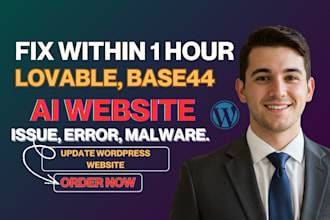 fix migrate deploy lovable ai base 44 website on wordpress website