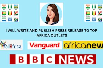 write and publish press release to top africa media outlets