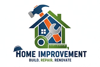 design a professional home improvement logo for your brand