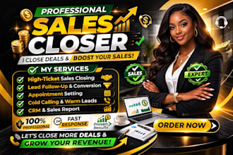 sales deal development sales closer representative salesperson high ticket sales