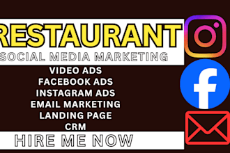 generate restaurant lead generation, food catering leads, facebook, instagram ad