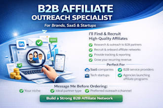 do b2b affiliate outreach for startup follow up and reply