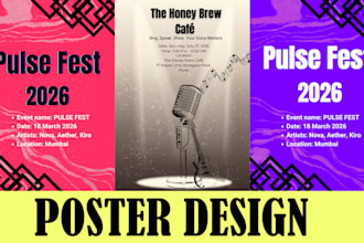 create modern and eye catching poster design