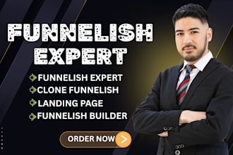 design funnelish landing page design and high converting sales funnel