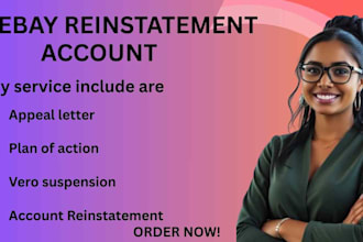 do ebay account reinstatement, vero appeal letter,suspension, plan of action