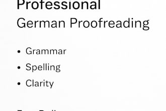 professional german proofreading and text correction