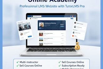 build your professional lms website with tutorlms pro