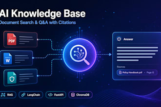 build a document QA knowledge base with ai powered search and citations