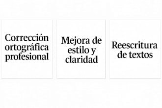rewrite, edit and proofread your english and spanish content