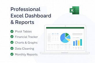 create a professional excel dashboard or finance tracker