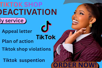 reinstate your tiktok shop account and fix shop deactivation
