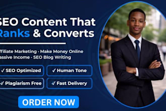 write high converting SEO make money online affiliate marketing passive income