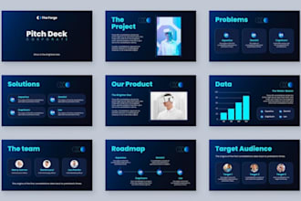 design investor pitch deck ppt presentation vc funding canva presentation design