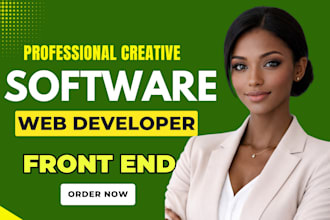 do software development, custom website backend, front end web developer