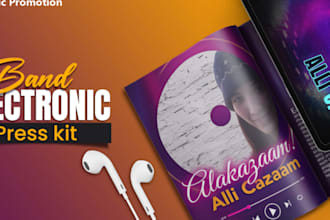 create one sheet electronic press kit epk pitch deck and influencer media kit