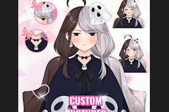 create pngtuber vtuber avatar ready for streaming live2d model rigging pngtuber