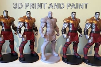 3d print and paint 40k warhammer miniatures 3d model, tabletop stl file printing