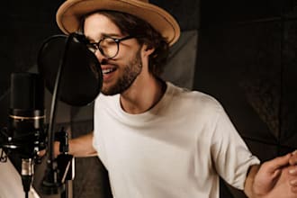 produce christian worship jingle podcast intro outro male vocalist