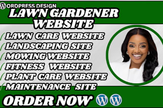 design lawn gardener website lawn care website gardening site landscaping site
