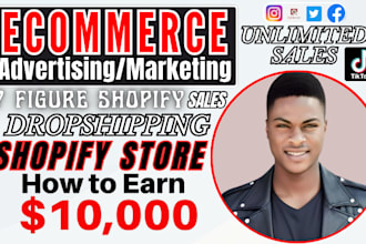 do 7 figure shopify store sales, ecommerce marketing, dropshipping advertising