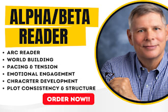 alpha beta read memoir sci fic cozy mystery critique fantasy book editor