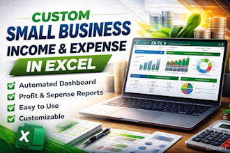 create a custom small business income and expense tracker in excel