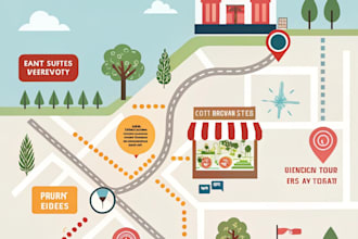 do map design for custom events, festivals, and vector