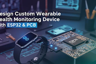 wearable health monitoring device design  esp32 and custom pcb