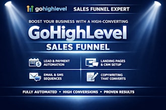 create high converting gohighlevel sales funnel for your business