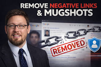 remove negative links, harmful article mugshot content removal