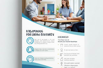 design professional flyer, bi fold, tri fold
