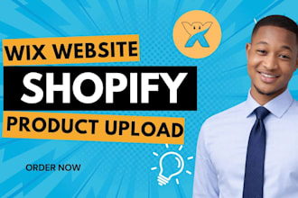 do wix, shopify and bigcommerce product upload and store setup