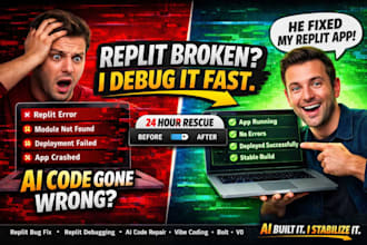 fix replit app, replit bug fix, debug replit ai code vibe coding errors, bolt v0