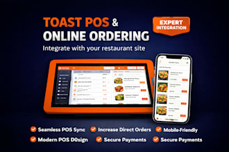 build a modern restaurant website with online ordering menu booking or toast pos