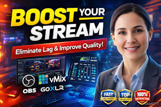 set up and fix obs, vmix, and goxlr to eliminate lag and boost streaming quality