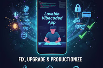 fix, upgrade and scale your lovable vibecoded app