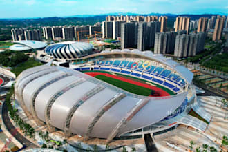 design sport complex, stadium, sport facilities, sport building, sport stadium