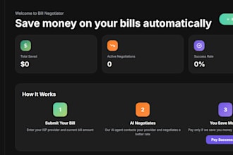 build a custom ai agent for bill negotiation or customer support
