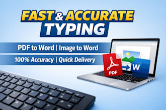 do professional data typing, retype scanned pdf, pdf to text
