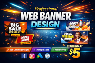 design a professional web banner