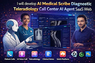 do ai medical scribe diagnostic teleradiology call center ai agent saas web app
