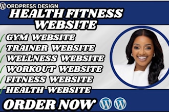 design health fitness website gym website fitness trainer website trainer site